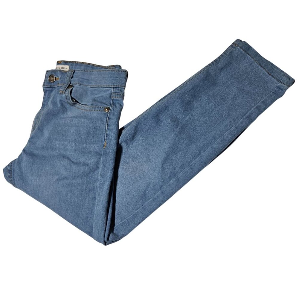 Beverly Hills Polo Club Jeans Womens Size 8 Straight Low Rise Light Wash Denim